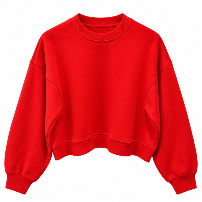 Şardonlu Kırmızı Sweatshirt